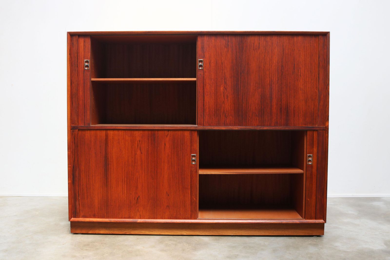 photo vinterior Rare Danish Design Sideboard With Tambour Doors By Arne Vodder For Sibast 1958
