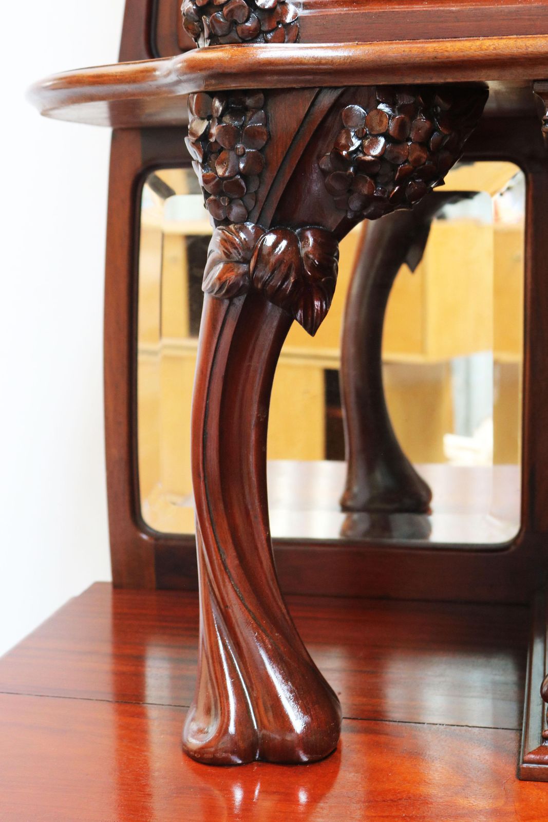 photo vinterior Monumental Pair Of Art Nouveau Buffet Cabinets By Maison Gouffé Jeune 1902 Paris