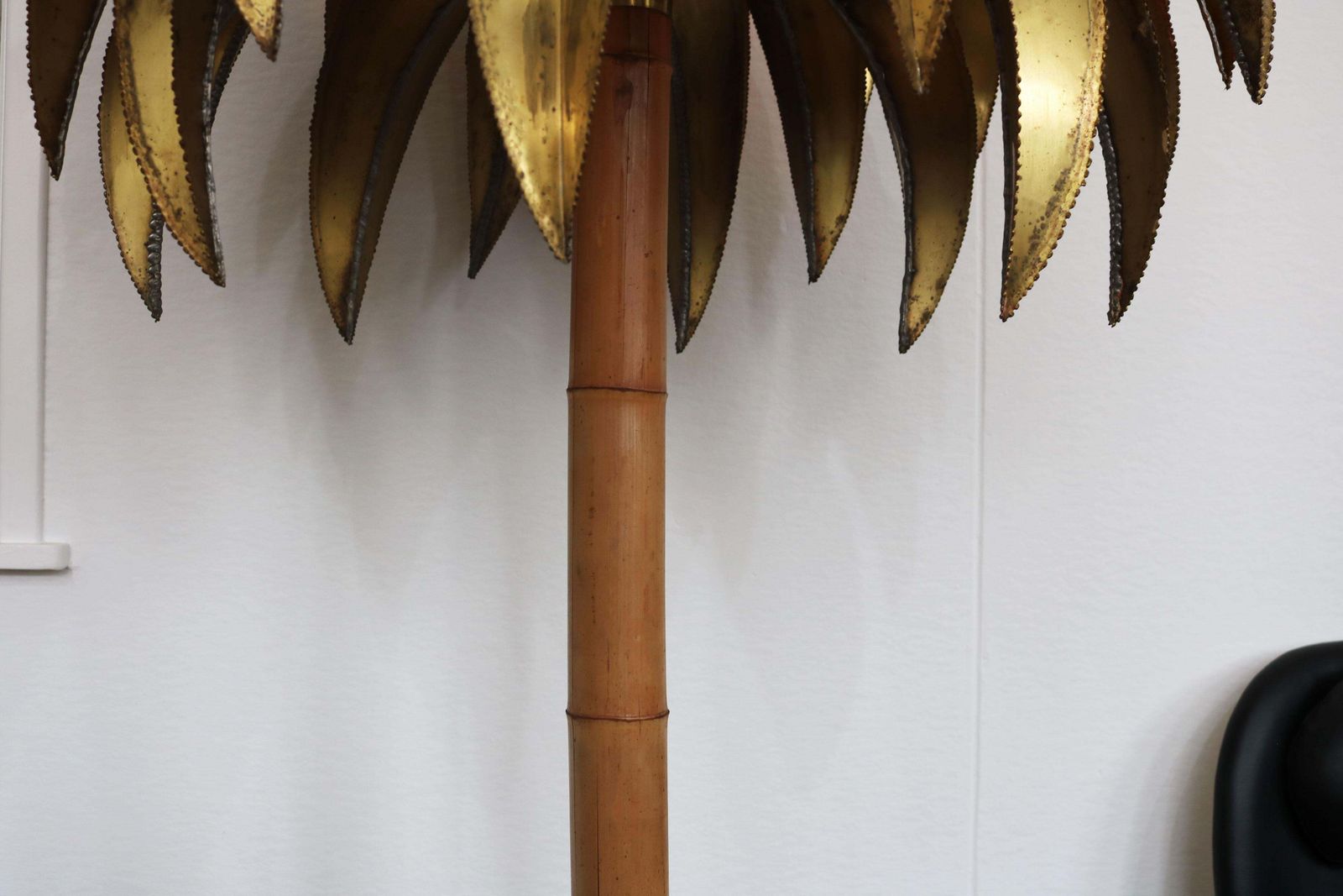Rare Large Christian Techoueyres Palm Tree Floor Lamp For Maison Jansen 1970 photo buy