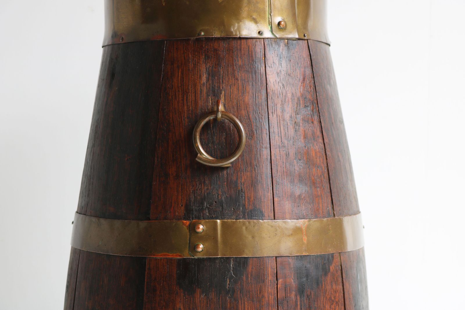 Antieke Tonvormige Paraplubak / Wandelstokhouder, Jaren 1900, Engelse Landelijke Stijl photo Woonaccessoires