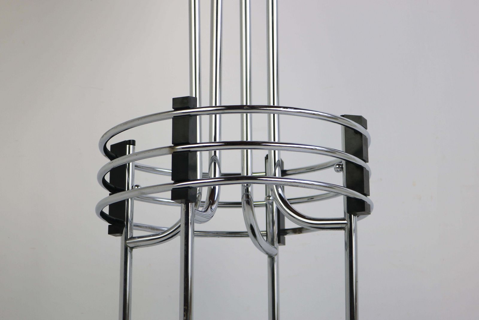 photo for sale Rare Antiqu Art Deco Umbrella Holder / Plant Stand By Demeyere 1930 Chrome Rack