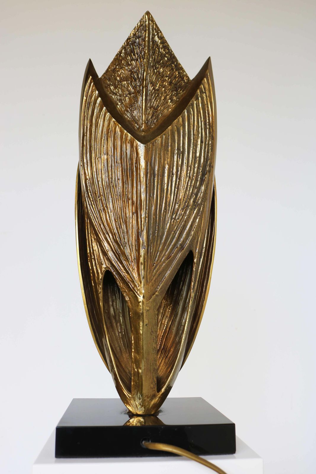 7670.0 Bronze Table Lamp Cythere By Chrystiane Charles For Maison Charles, France 1970s photo