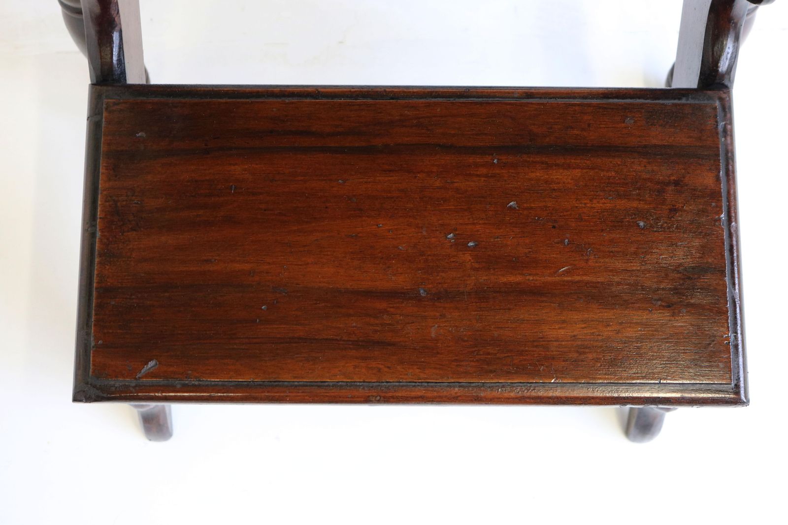 1531.0 Antieke Engelse Victoriaanse Bibliotheektrap Van Gesneden Hout, Opvouwbaar, Jaren 1920 photo