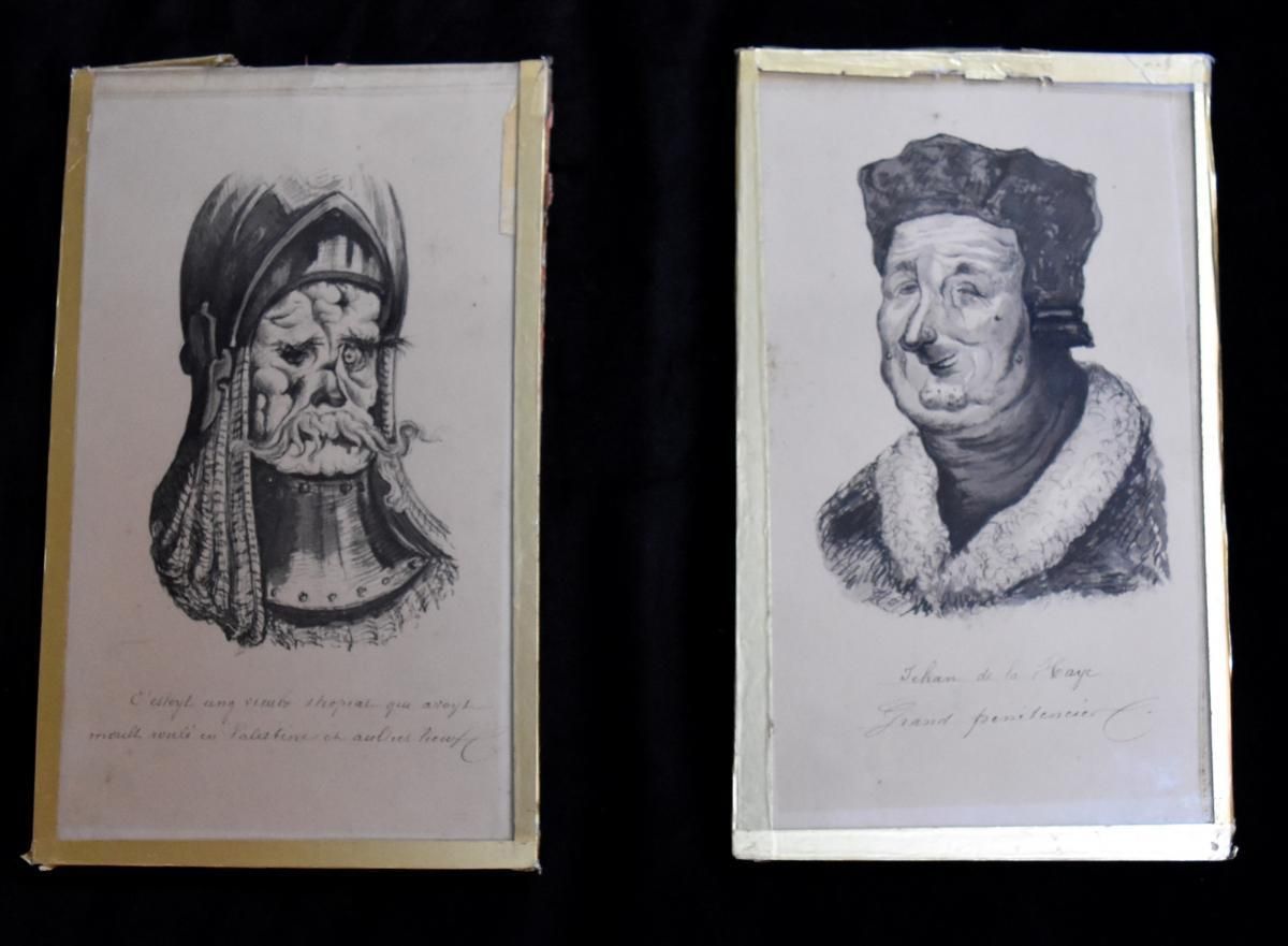 Circle Of Gustave Doré, Illustrations For Les Contes Drolatiques, 8 Ink Drawings photo 816.0