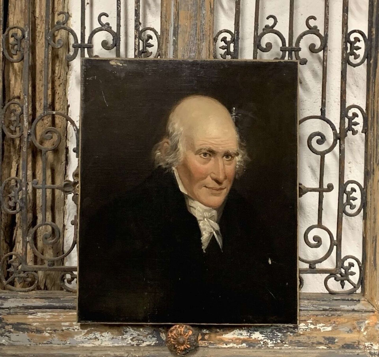 Georgian Portrait Painting Of A Gentleman photo Art