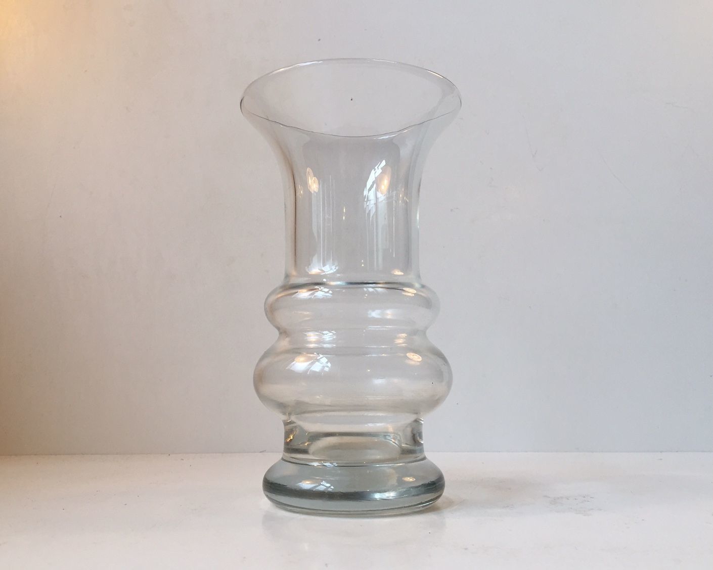 Modernist Hooped Glass Vase By Tamara Aladin For Riihimäen Lasi, 1960s