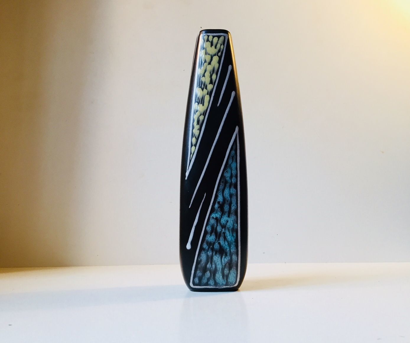 Danish Modernist Burgundia Ceramic Vase By Svend Aage Holm Sørensen For Søholm, 1950s photo Home Decor