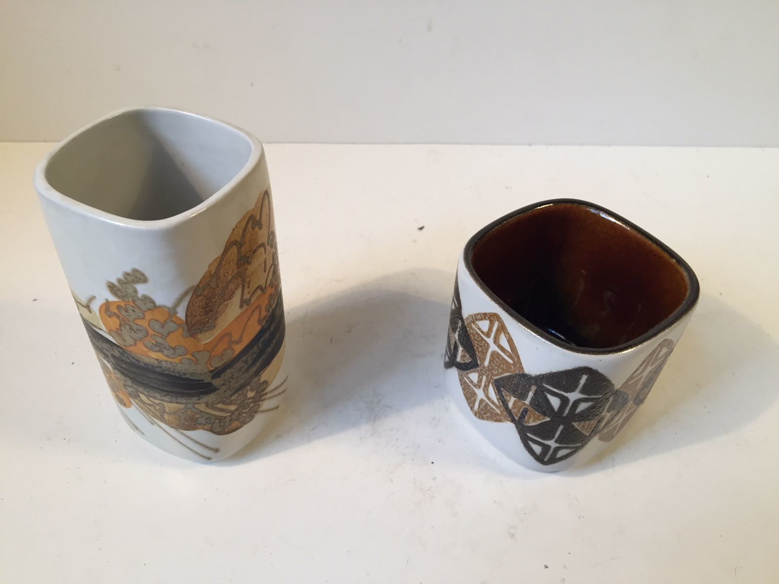 Danish Ceramic Vases By Ellen Malmer For Royal Copenhagen, 1970s, Set Of 2 photo Home Decor