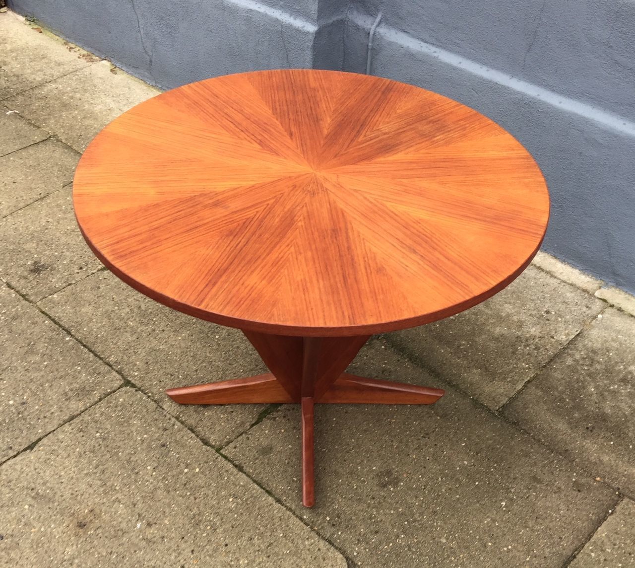 Danish Teak Starburst Coffee Table By Søren Holger Georg Jensen For Kubus, 1960s photo Furniture