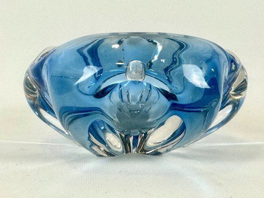 Art Glass Bowl By Josef Hospodka For Chribska Sklarna, 1960s