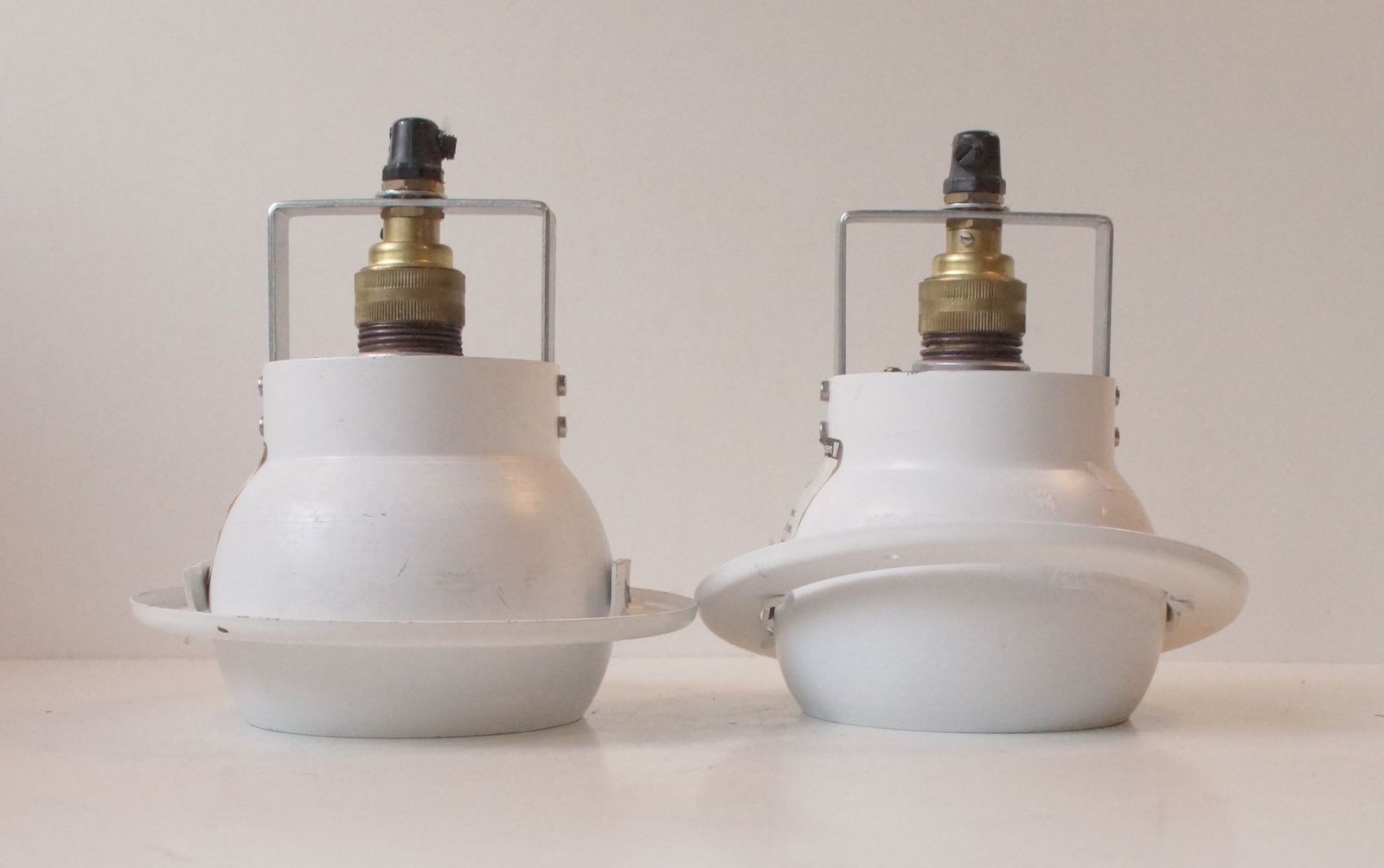 Witte Bolvormige Spotlights Van Louis Poulsen Denemarken, Set Van 2