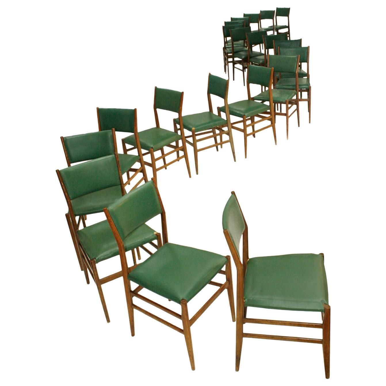 Gio Ponti Mid Century Modern Ashwood "Leggera 646" Italian Chairs, 1950s photo buy