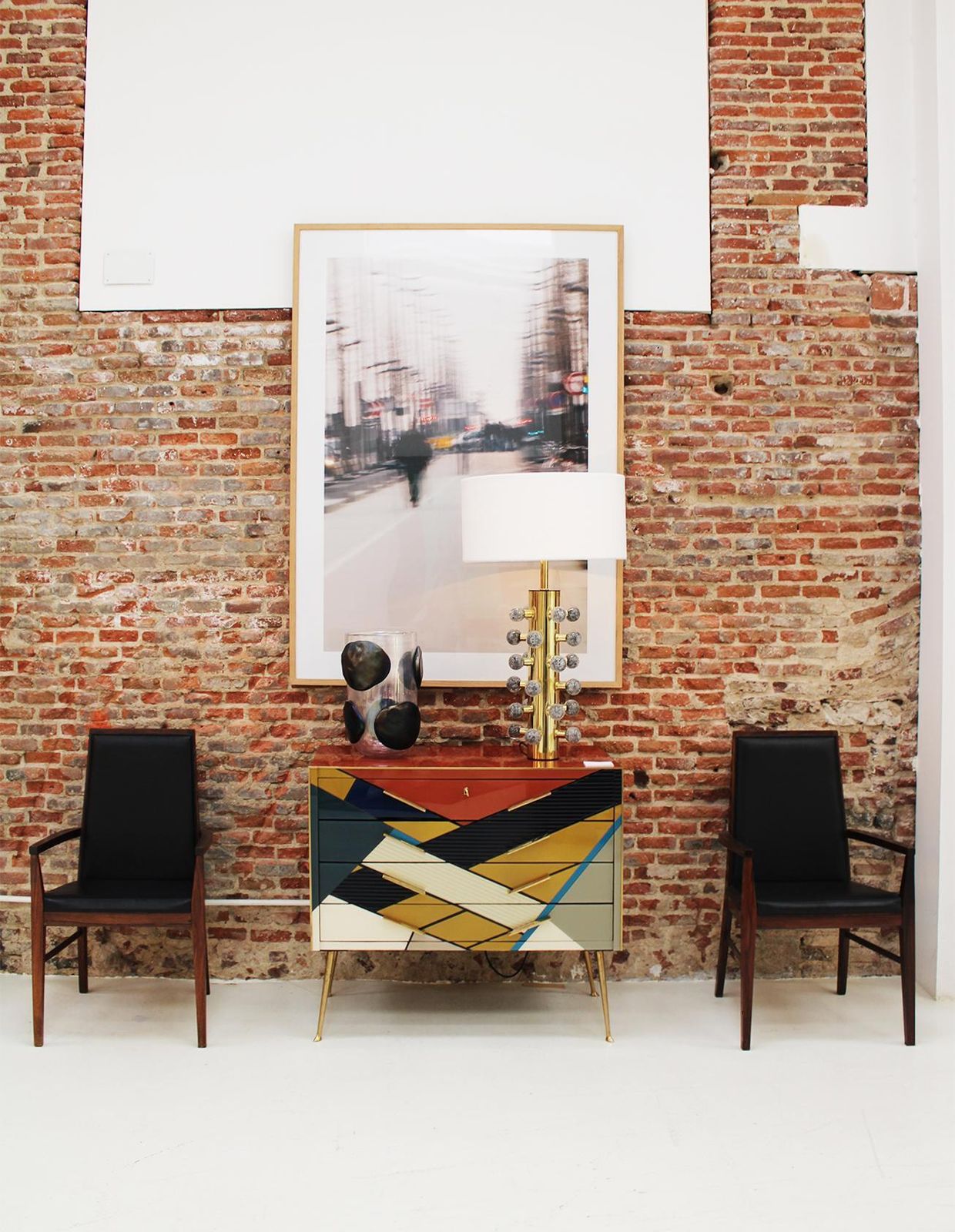 4690.0 Arne Vodder Mid Century Modern Set Of Six Leather Dyrlund Danish Chairs, 1960s photo
