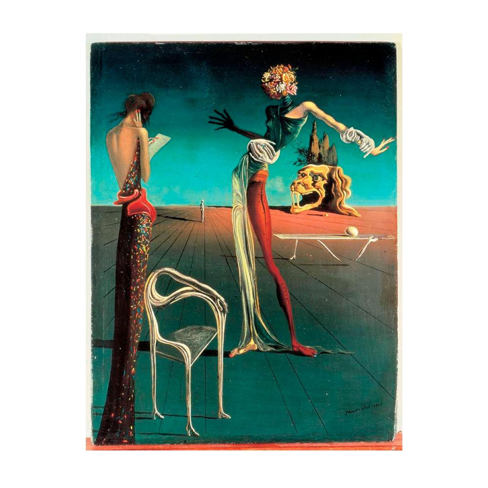 Salvador Dalí "Leda" Sculptural Chair From “Femme à Tête De Roses” Painting photo buy