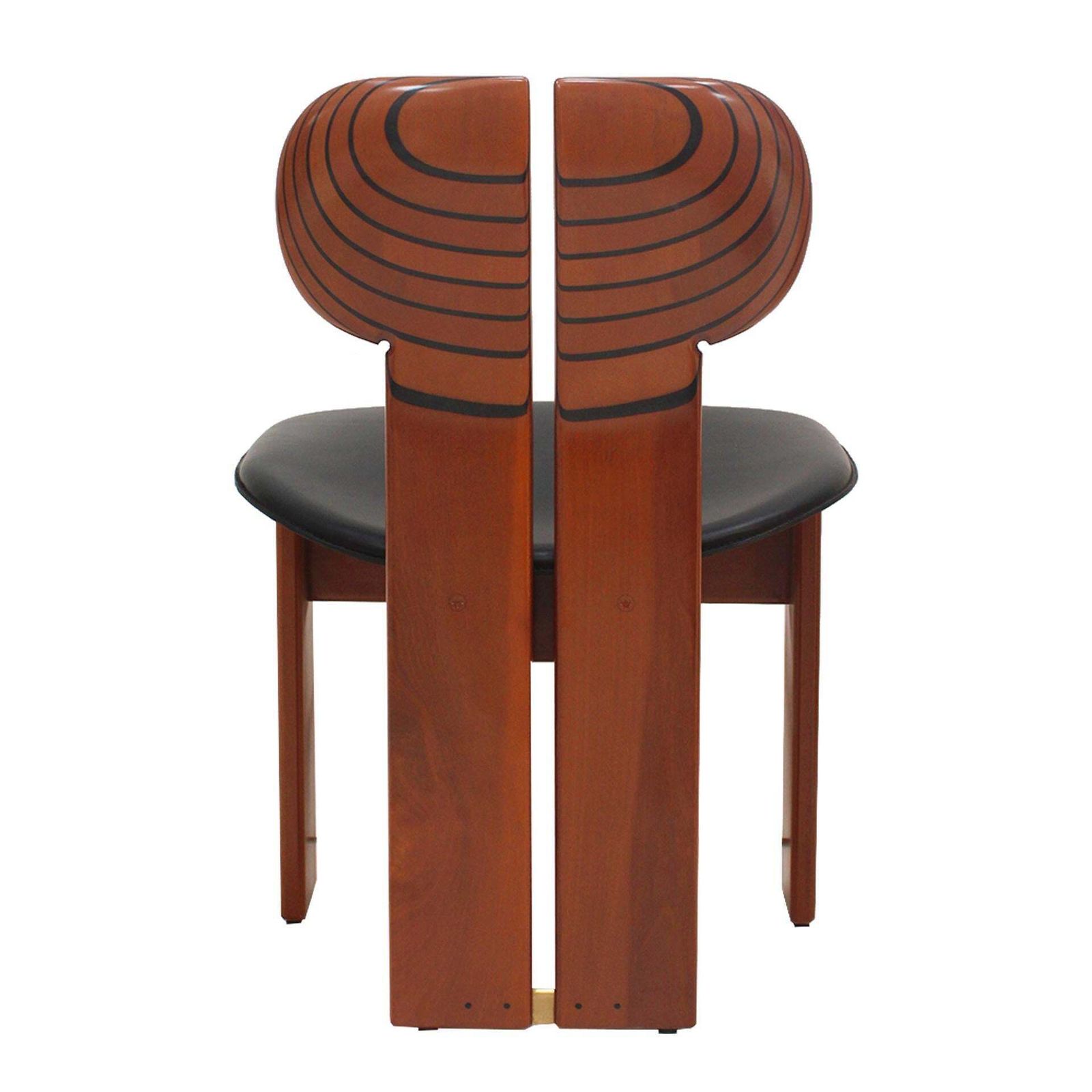 Africa Italian Dining Chairs Designed By Afra & Tobia Scarpa For Maxalto, 70s photo buy
