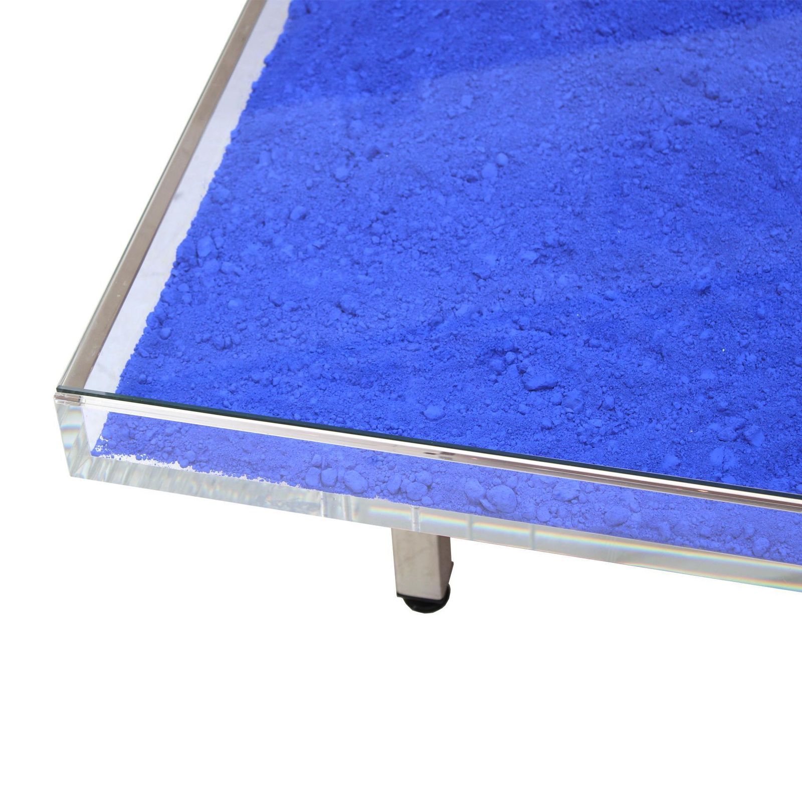 Yves Klein Contemporary Mod Klein Blue French Square Coffee Table photo for sale