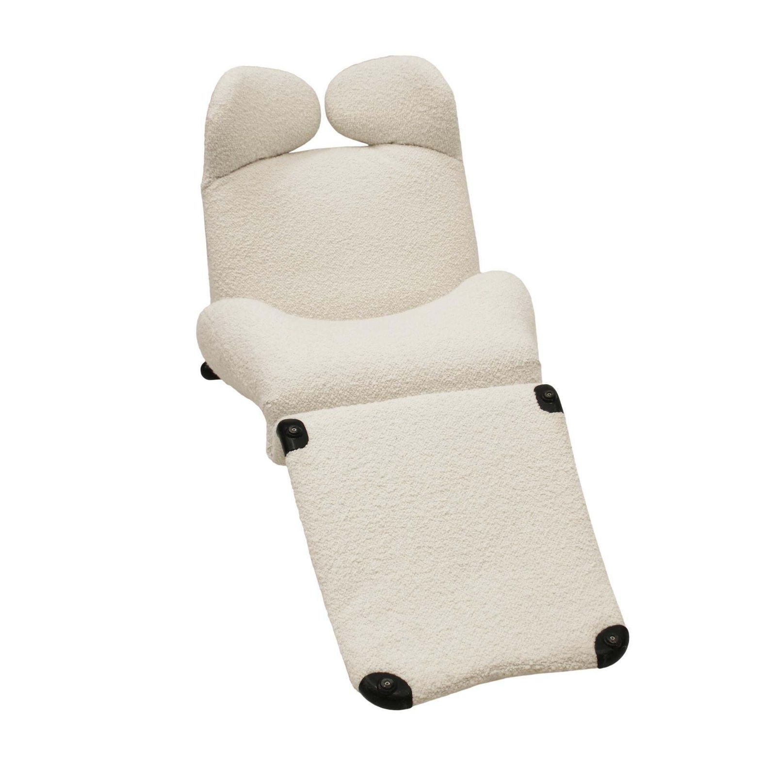 Wink White Armchair Designed By Toshiyuki Kita For Cassina, 1980s photo for sale