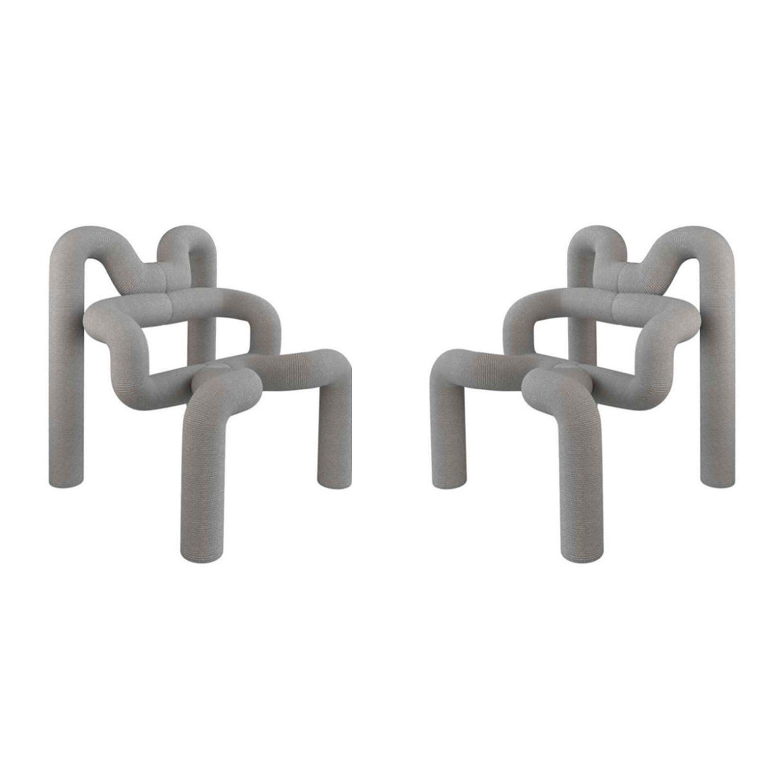 Pair Of Gray Ekstren Armchairs   Comfort And Style photo furniture