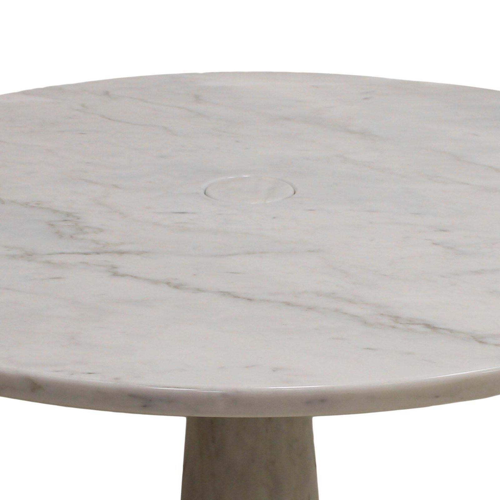 Midcentury Angelo Mangiarotti Round Marble Dining Table, Italy, 1969s photo furniture