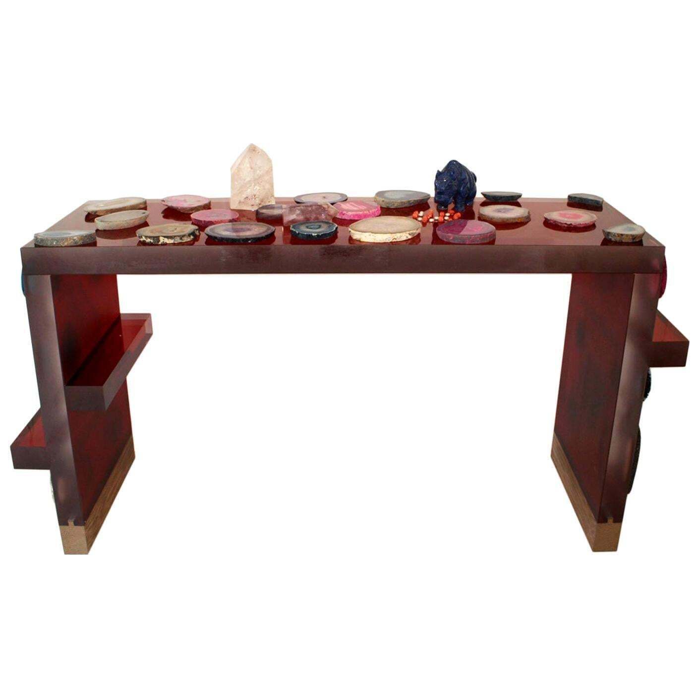 Contemporary Modern Italian Red Console Mod, "Antikythera" Designed By Superego photo furniture