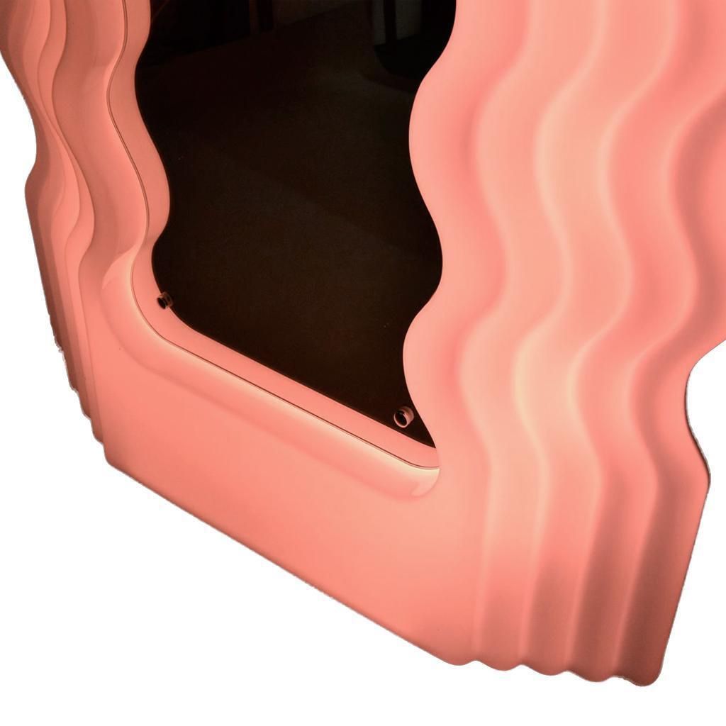 Ettore Sottsass Pink Neon Lamp "Ultrafragola" Italian Mirror, Ready To Ship photo 7333.0