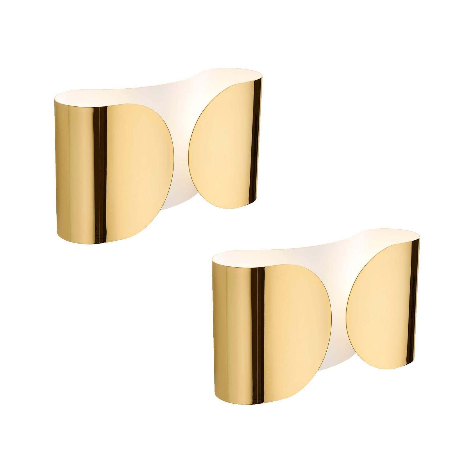Mid Century Modern Tobia Scarpa Model "Foglio" Made Of Brass Italian Sconces photo furniture