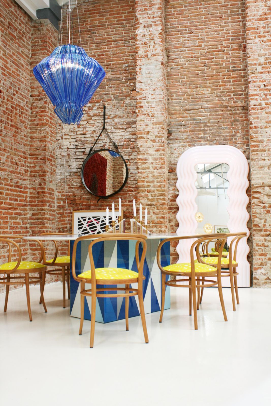 Contemporary Jacopo Foggini Pendant Blue Polycarbonate Italian Pendant Lamp photo buy