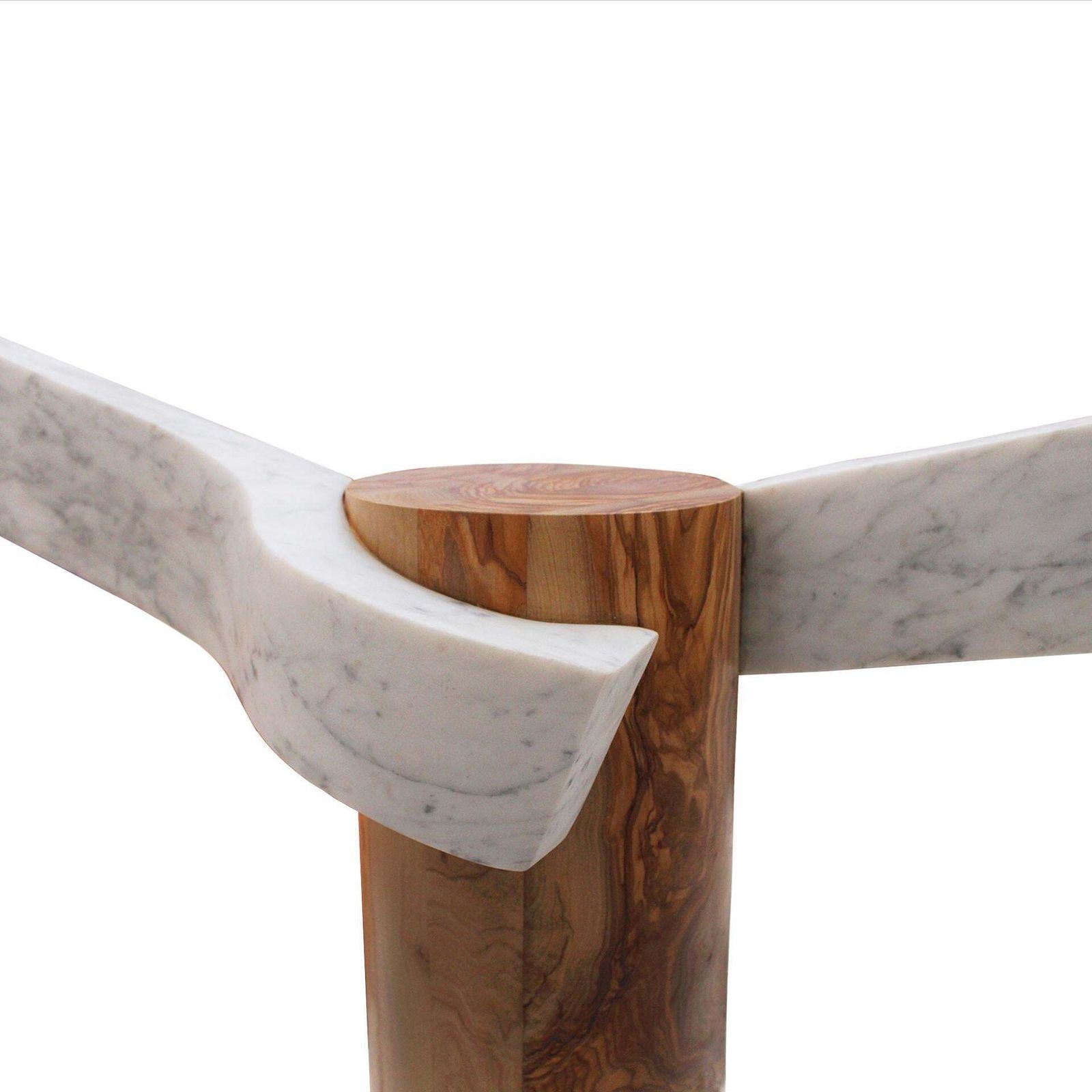 Sculptural Lamp Designed By Carlos Aucejo, Made Of Marble And Wood. photo 4946.0