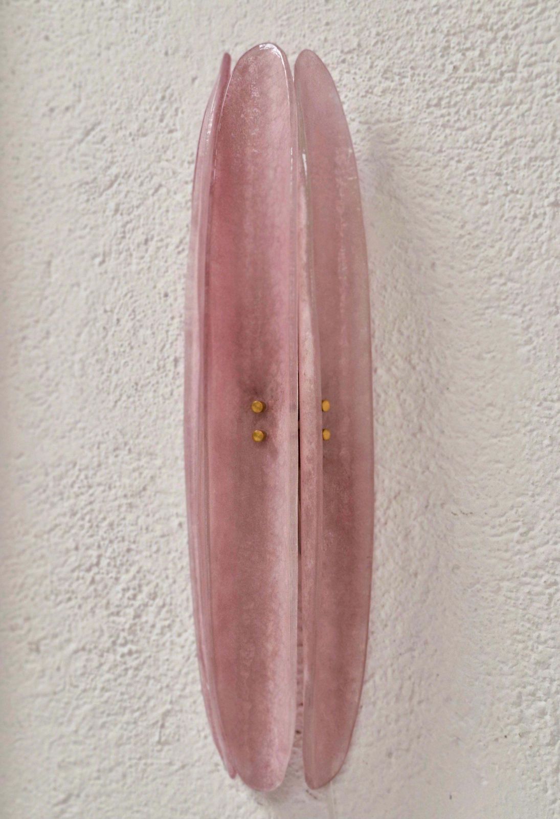Mid Century Style Pink Murano Glass Sconces, Contemporary Design, Italy Murano photo buy