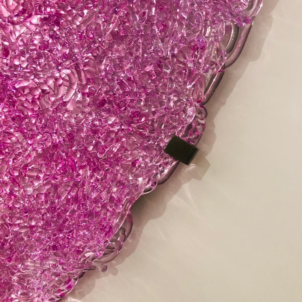 Jacopo Foggini Contemporary Modern Circular Pink Polycarbonate Italian Wall Lamp photo 8181.0