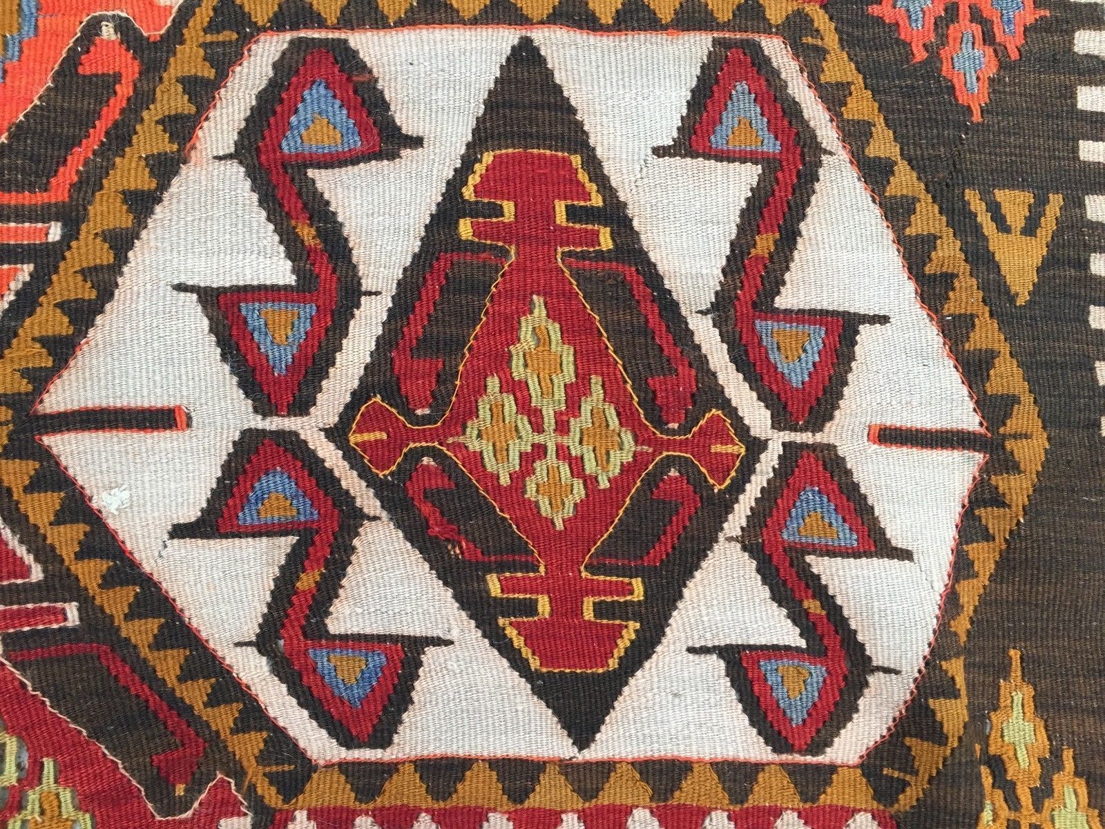 Vintage Turkish Kilim Kelim Rug  358x164cm Shabby Chic Wool, Country Home, Boho photo vintage