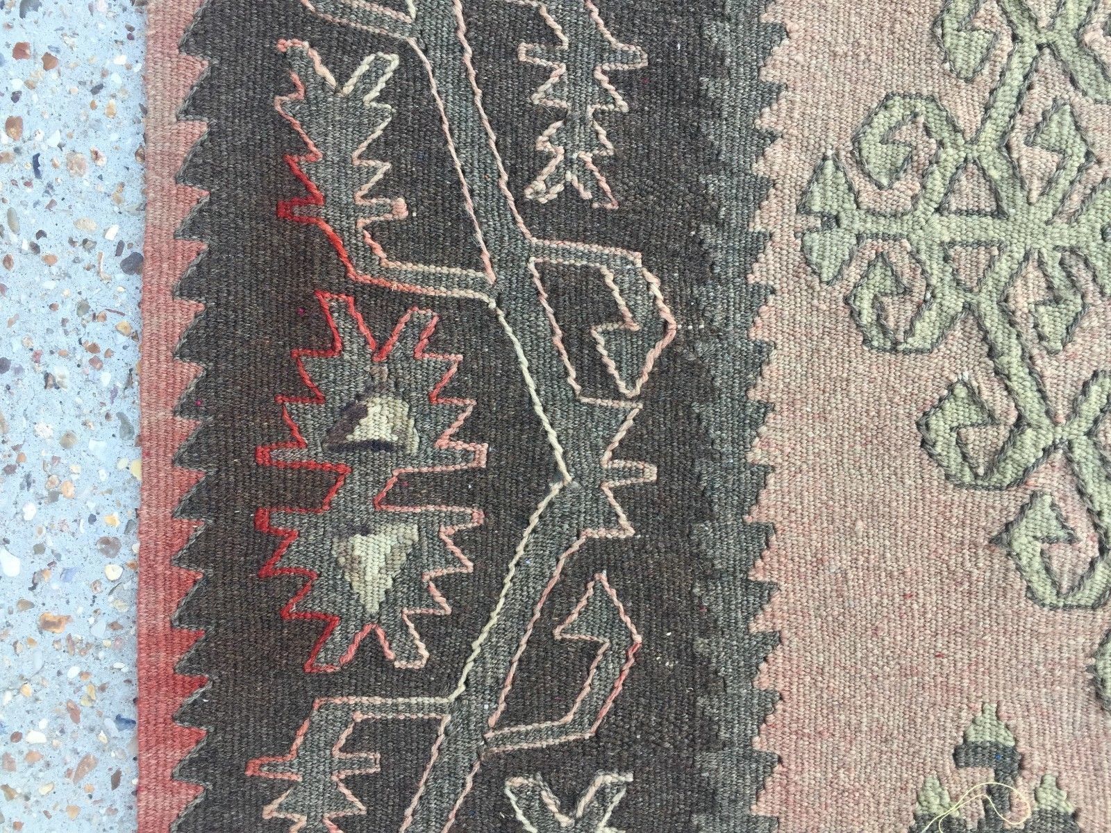 Vintage Turkish Kilim Kelim Rug 270x141cm Shabby Chic Wool, Country Home, Boho photo buy