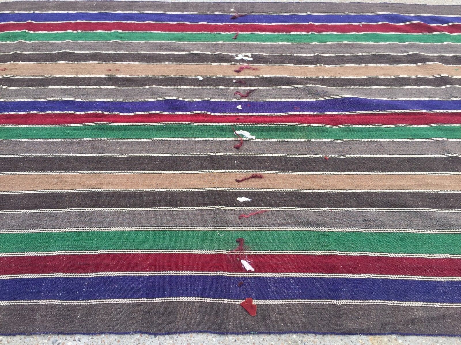 Vintage Turkish Kilim Kelim Rug 360x170cm Shabby Chic Wool, Country Home, Boho photo for sale