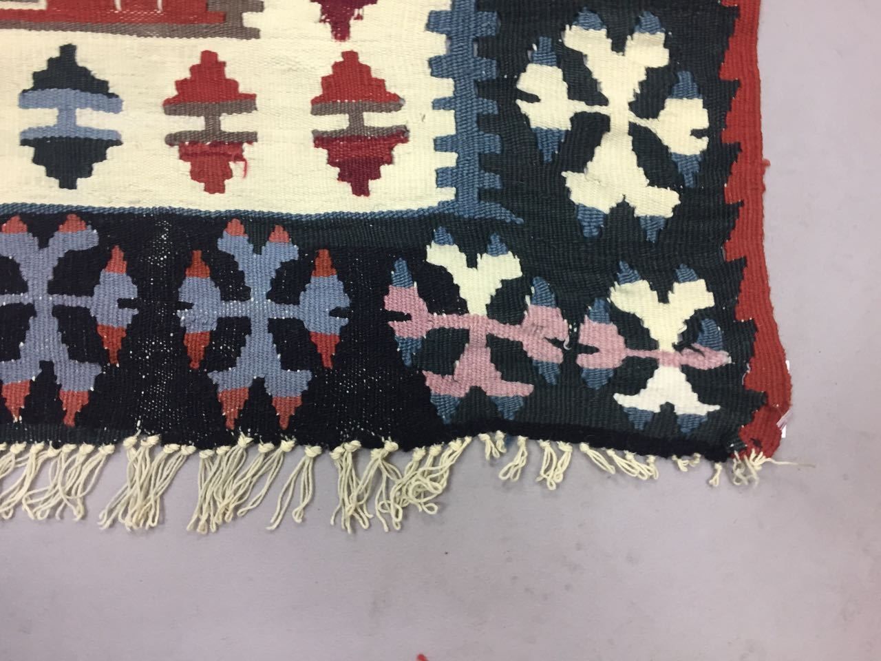 Antique Turkish Moroccan Kilim Rug 165x100cm Shabby Vintage Wool Kelim photo vintage