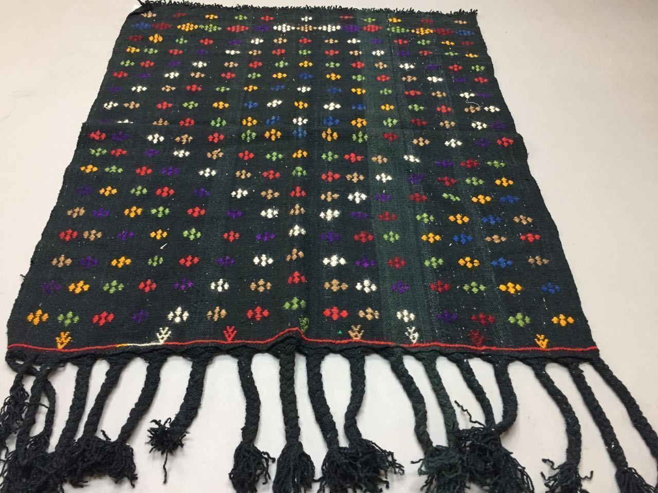 Traditional Turkish Kilim Rug 125x105cm Shabby Vintage Wool Country Home Kelim