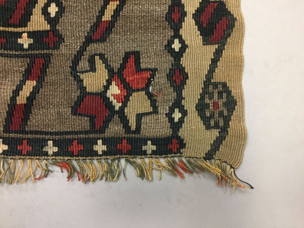 Vintage Turkish Kilim Kelim Rug 250x135cm Shabby Chic Wool,Moroccan Boho  Large photo Textiles