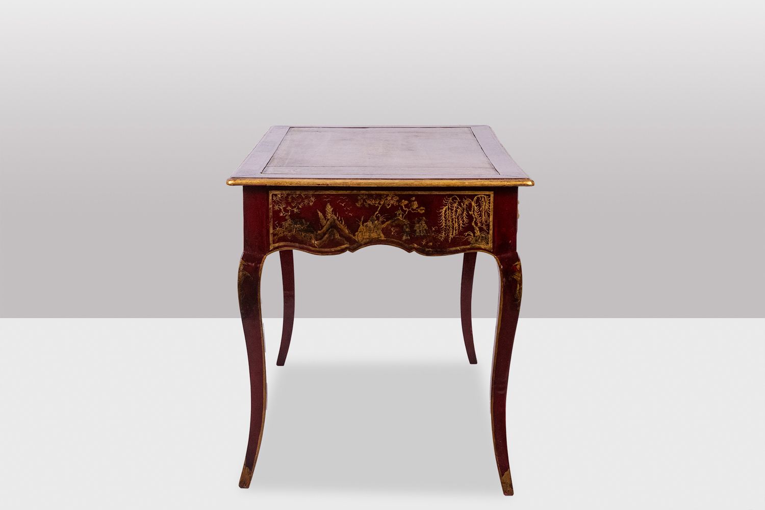 Louis XV Style Flat Desk Decorated With Lake Scenes. Circa 1800. photo 3400.0