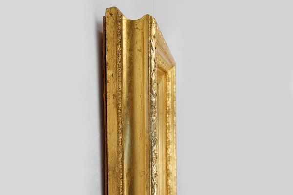 photo furniture Baroque Gilt Facet Cut Wood Wall Mirror, France, 1850s