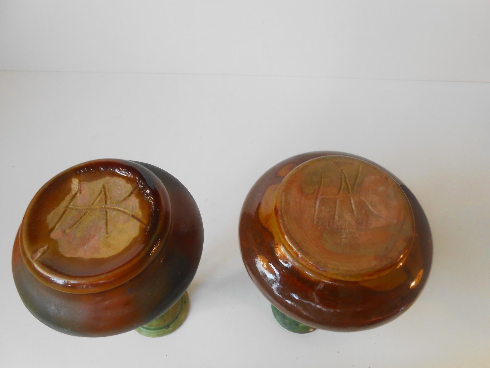 Danish Polychrome Pottery Vases By Hermann August Kähler, 1920s, Set Of 2 photo Home Decor