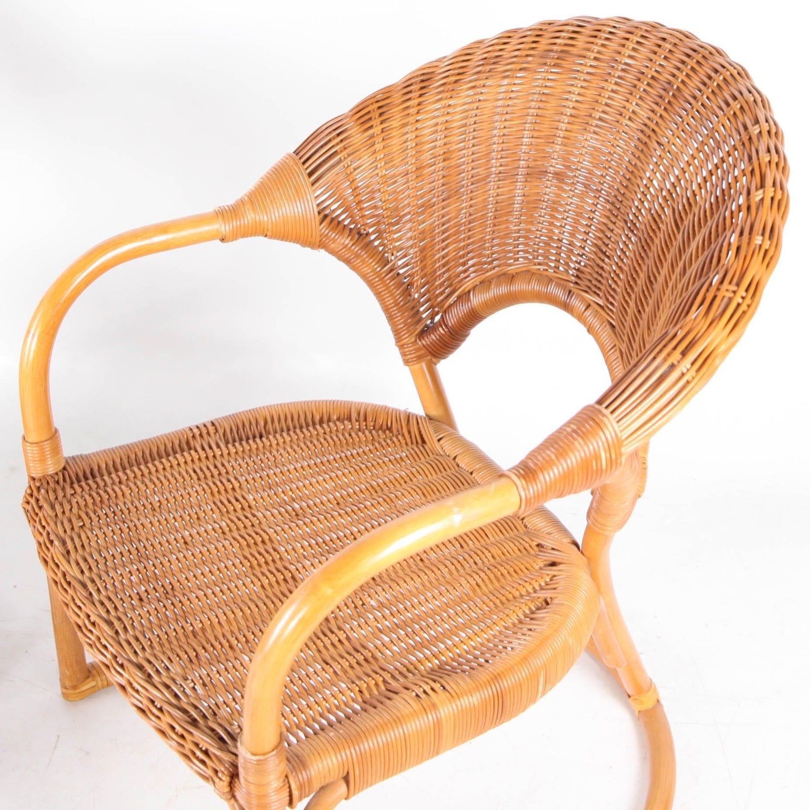 Pair Of Wicker Armchairs photo for sale