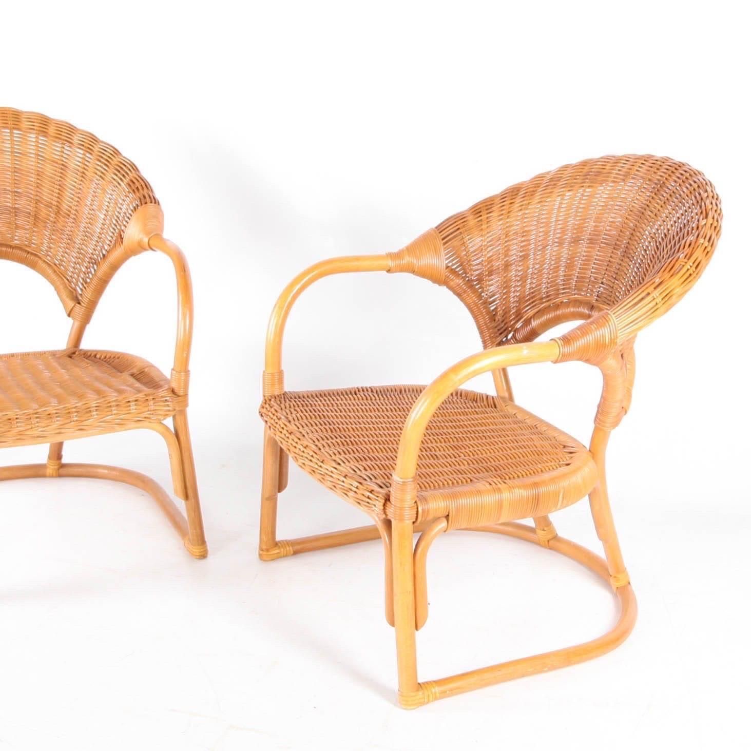 Pair Of Wicker Armchairs photo buy