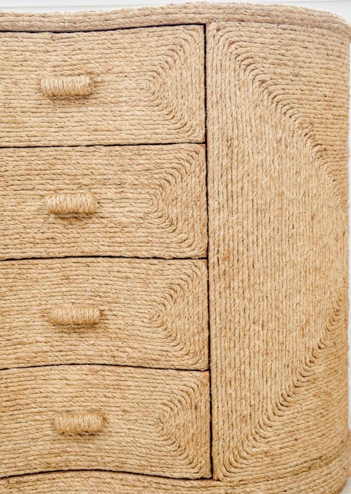 Natural Fiber Rope Chest Of Drawers photo vinterior