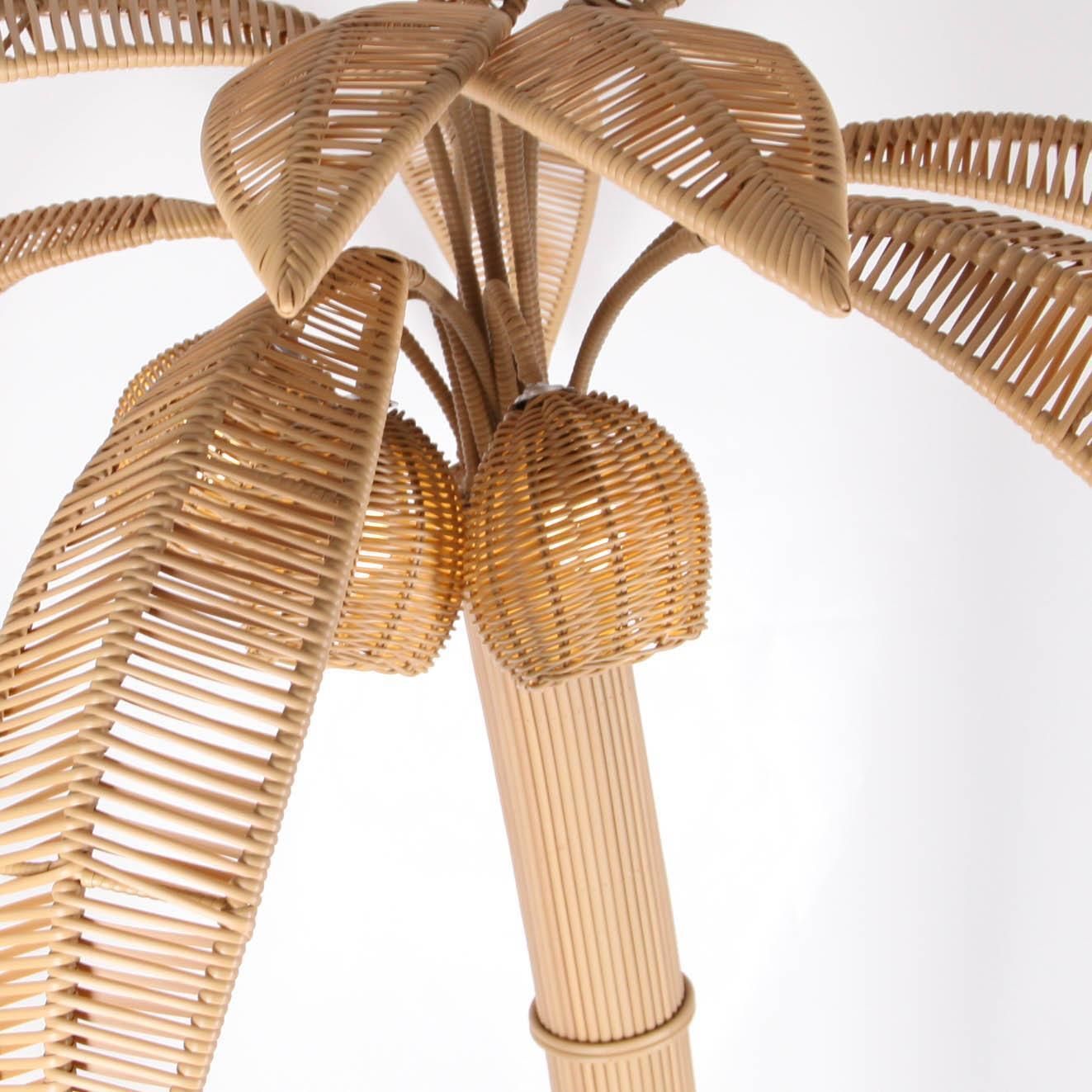 Synthetic "Rattan" Coconut Tree / Palm Tree Outdoor Floor Lamp photo 2471.0