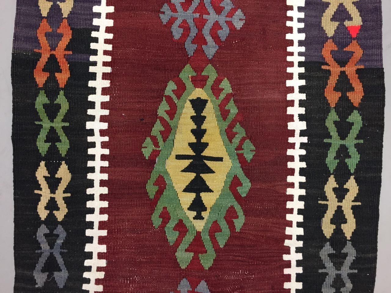 Turkish Kilim Rug 130x75cm Shabby Vintage Old Wool Country Home Decor Kelim photo buy