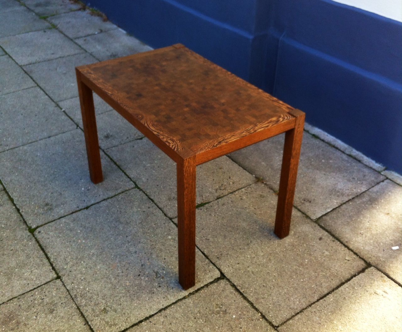 Checkered Wengé, Oak & Mahogany Coffee Table By Gorm Lindum For Tranekær Furniture, 1970s