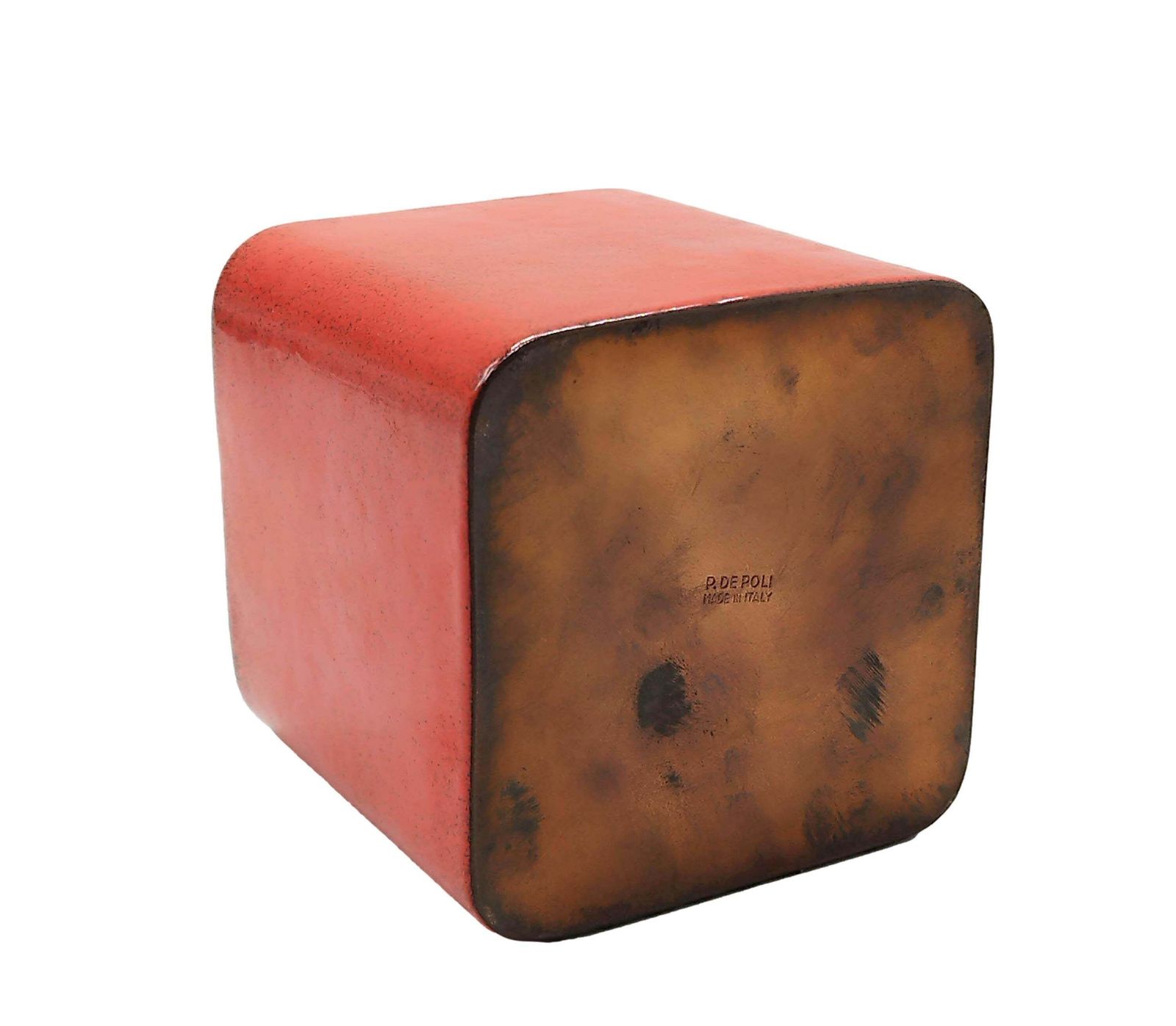Paolo De Poli Small Enameled Copper Planter Holder, Italy 1950s photo for sale