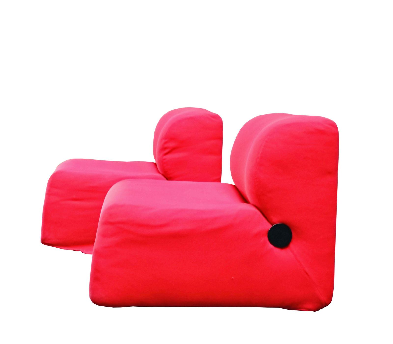 Carlo Bartoli For Rossi D'albizzate Pair Of Red Armchairs Mod. Bubble, 1970 photo furniture