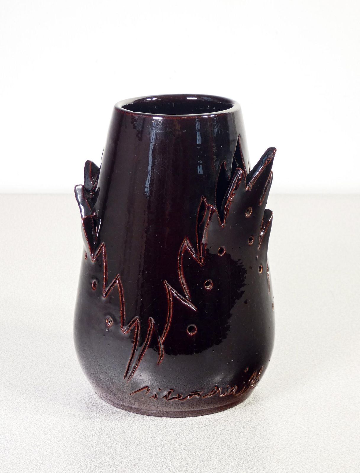 Ceramic Vase, Design Marco Silombria For G.M.A. 1903. Italy, 1996 photo furniture