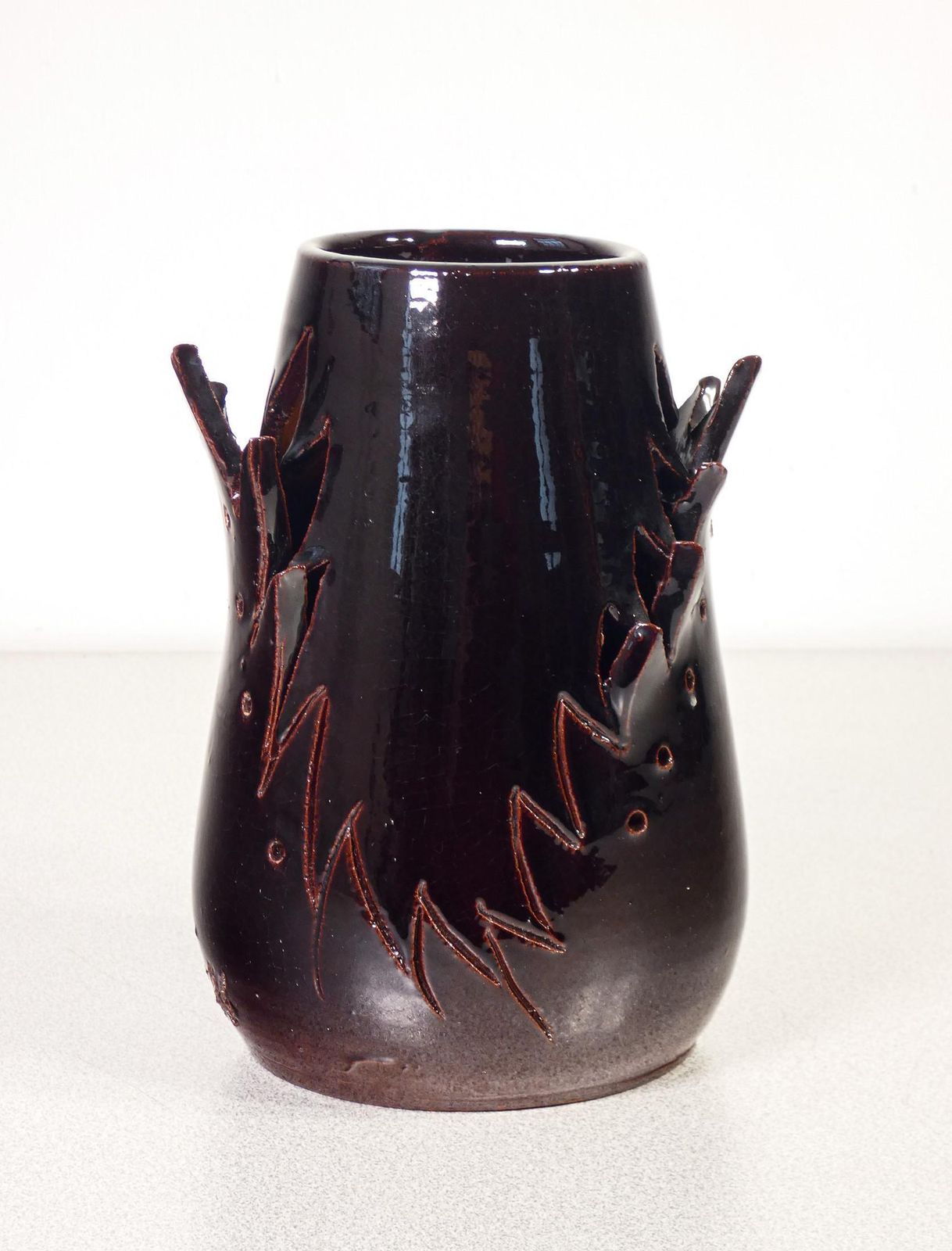 Ceramic Vase, Design Marco Silombria For G.M.A. 1903. Italy, 1996 photo Home Decor