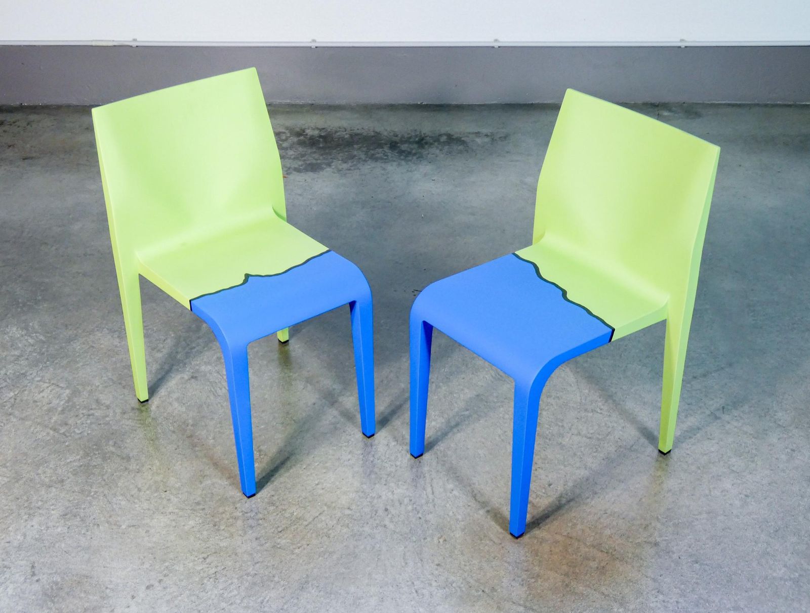 Pair Of Laleggera Chairs, Part Of The Work "Mezzoterra Mezzomare" By Pistoletto photo furniture